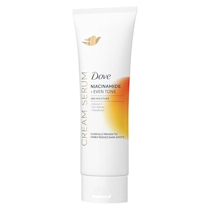 Dove Body Cream Serum Niacinamide + Even Tone for Dark Spots and Uneven Tone with Vitamin C, Pro-Retinol and Shea Butter Lotion, 8 oz - Image 1